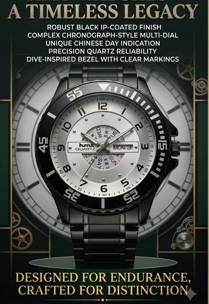 Fashion Watch with Day/ Date Function
