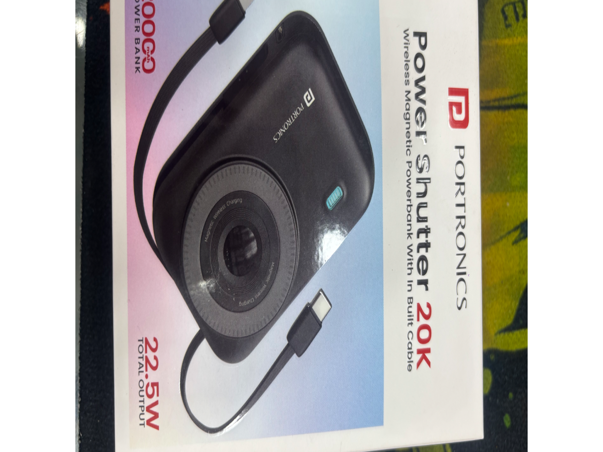 Portronics  wireless Magnetic Power Shutter 20k